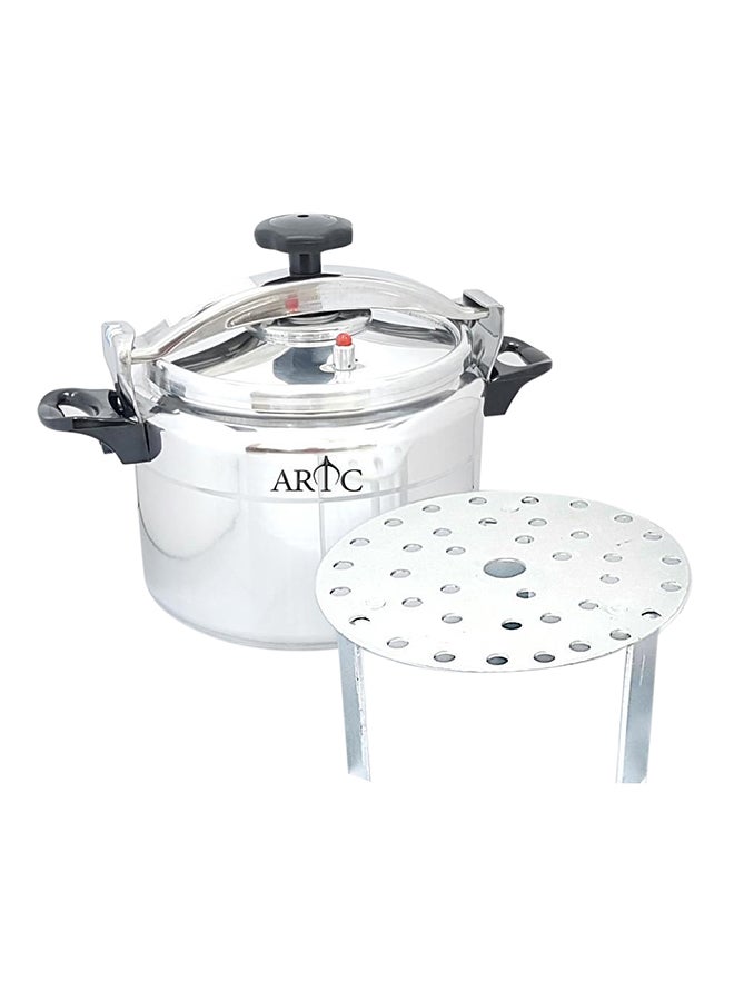 ARTC Aluminium Pressure Cooker With Special Rack Silver 11Liters - Image 1