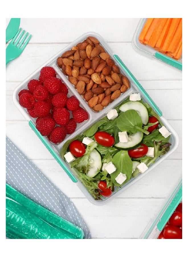 sistema - Air Tight Multi Split Food Container Green - Image 1