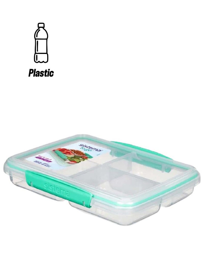 sistema - Air Tight Multi Split Food Container Green - Image 1