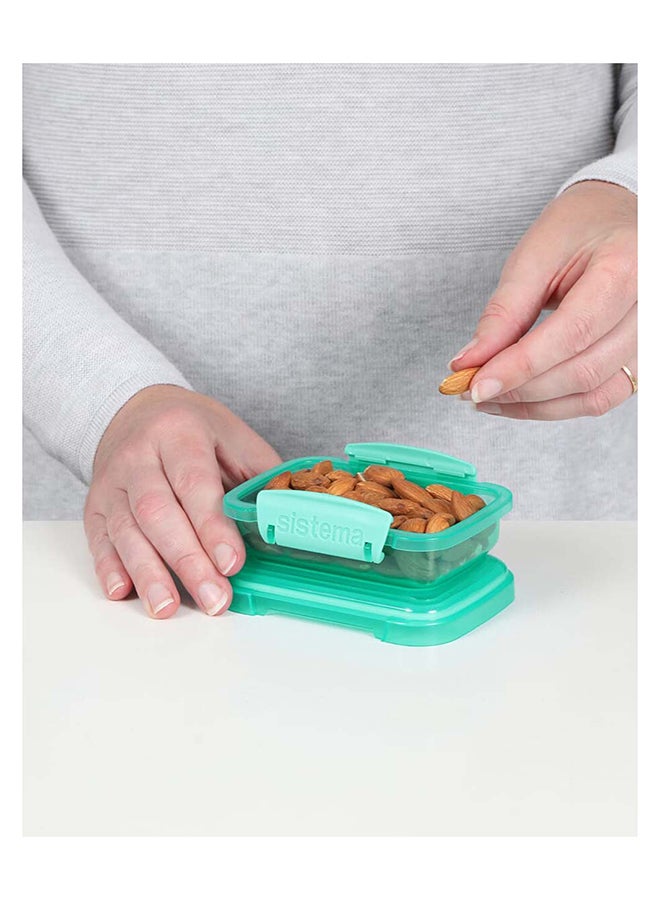 sistema - Sistema Rectangular Lunch Coloured 3 Pack SW 200ml : Food Storage - Leak-proof - Microwave-safe - Dishwasher-safe - BPA-free Assorted - Image 1