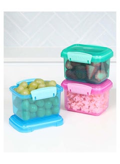sistema Sistema Rectangular Lunch Box Coloured 3 Pack SW 400ml : Food Storage - Leak-proof - Microwave-safe - Dishwasher-safe - BPA-free Assorted  - Image 3