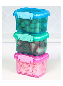 sistema Sistema Rectangular Lunch Box Coloured 3 Pack SW 400ml : Food Storage - Leak-proof - Microwave-safe - Dishwasher-safe - BPA-free Assorted  - Image 5