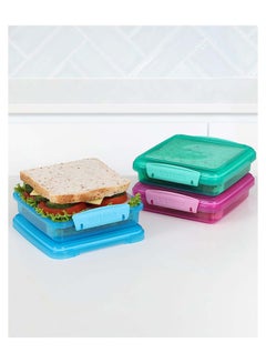 Sistema Sandwich Box Coloured 3 Pack SW 450ml : Sandwich Storage Containers - Leak-proof - Portable - BPA-free Assorted - pnsku/N17936912A/45/_/1721997690/c5f2ffb4-e7f6-4a74-b7b1-36f8d39194cb