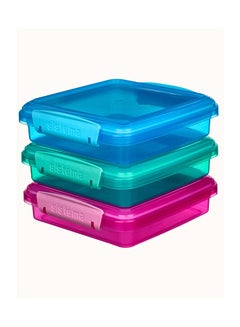 Sistema Sandwich Box Coloured 3 Pack SW 450ml : Sandwich Storage Containers - Leak-proof - Portable - BPA-free Assorted - pnsku/N17936912A/45/_/1721997693/2fd33d9c-9dbe-403b-895a-04af862531e2