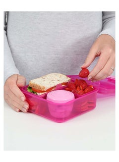 sistema Sistema Bento Cube Lunch Box 1.25L Pink : Meal Container - Leak-proof - Portable - BPA-free Multicolour  - Image 4