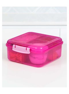 sistema Sistema Bento Cube Lunch Box 1.25L Pink : Meal Container - Leak-proof - Portable - BPA-free Multicolour  - Image 3