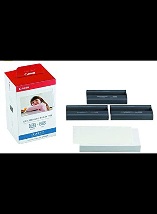 كانون مجموعة ورق مقاس A6 وحبر ملون لطابعة سيلفي KP-108IN A6 - Image 4