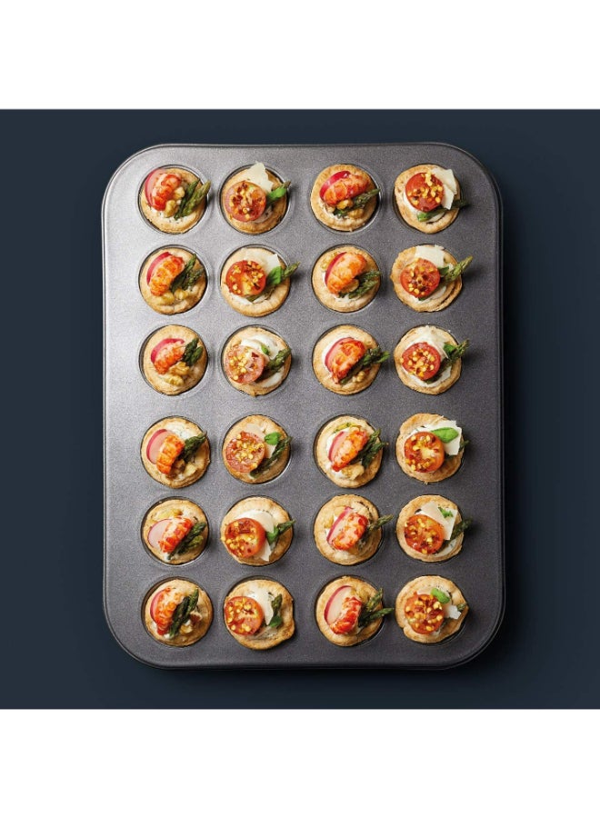 ماستر كلاس صينية لصنع قطع التارت الصغيرة مع مدقّة للعجن أسود 35x27سم - Image 2