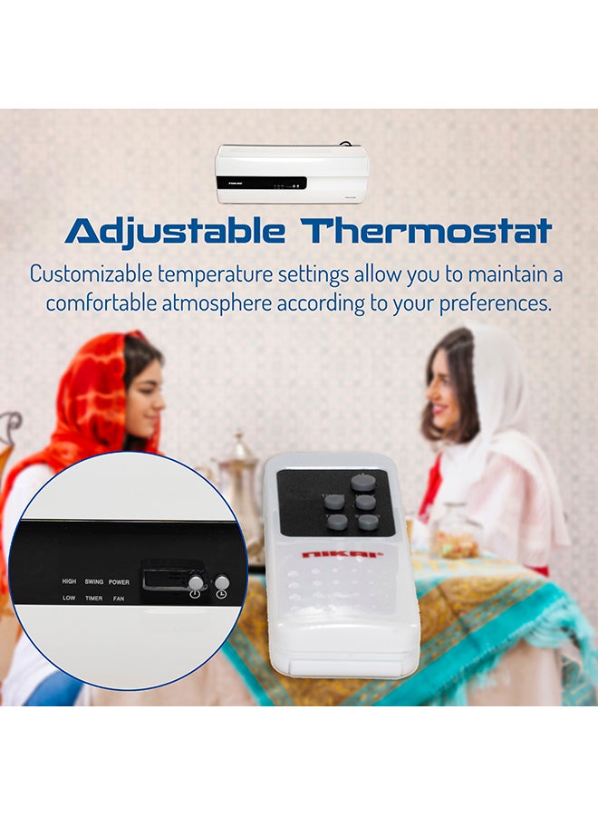 نيكاي جهاز تدفئة يُثبت على الحائط 2000 W NWFH2120A أبيض - Image 5