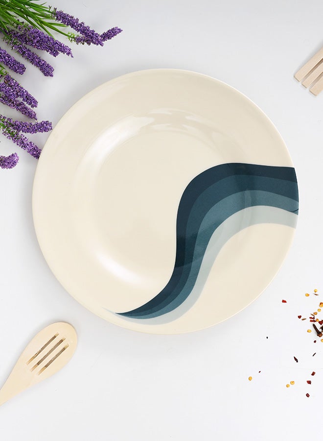 Royalford - Super Rays Flat Plate White/Green 10inch - Image 1