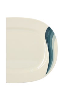 Royalford 14" Super Rays Oval Plate Multi Color Assorted Colour  - Image 4
