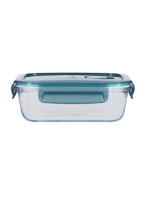 BRS Rectangle Glass Airtight Container Multicolour - Assorted Colour 370ml