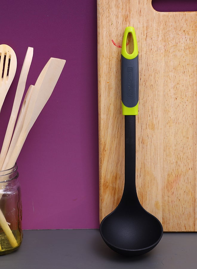 Royalford Nylon Soup Ladle Gripped Abs Handle Ergonomic Design Marks And Stain Resistant Dishwasher Safe 33.5 X 9.2 Cm - Image 4