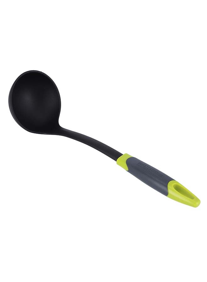 Royalford Nylon Soup Ladle Gripped Abs Handle Ergonomic Design Marks And Stain Resistant Dishwasher Safe 33.5 X 9.2 Cm - Image 2