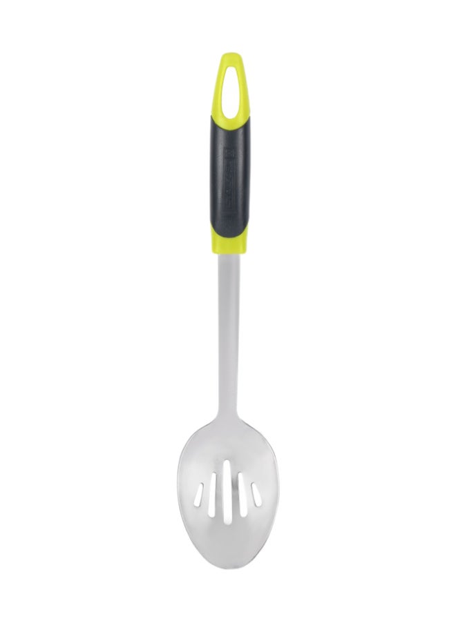 Royalford Slotted Spoon Multi Color Stainless Steel Gripped Abs Handle - Image 1