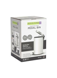Royalford Stainless Steel Recycle Bin Silver 7Liters  - Image 3
