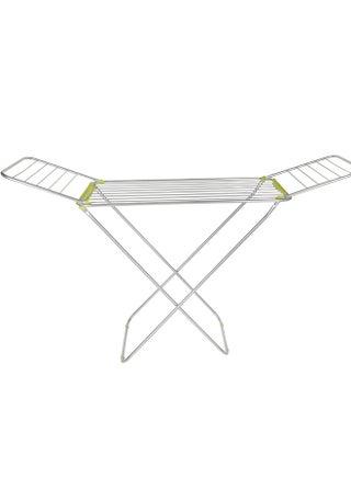 Aluminium Cloth Dryer Durable Rust Proof Iron Wire And Frame Easy Folding Sturdy Sleek And Heavy Storage Silver - pnsku/N17956438A/45/_/1732182188/4ab488aa-0426-4344-bcc5-ab9f2546bb96