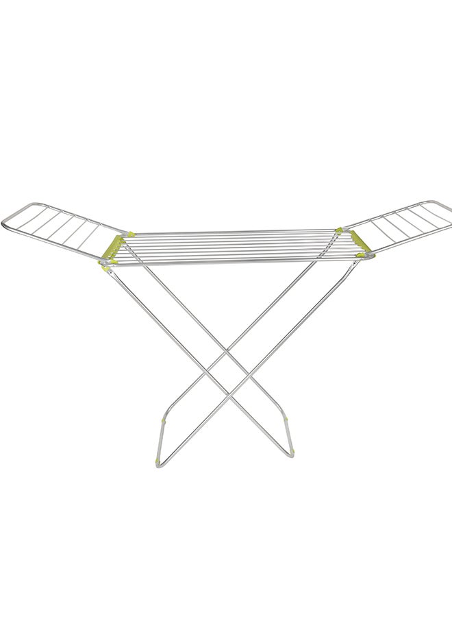 Royalford Aluminium Cloth Dryer Durable Rust Proof Iron Wire And Frame Easy Folding Sturdy Sleek And Heavy Storage Silver  - Image 1
