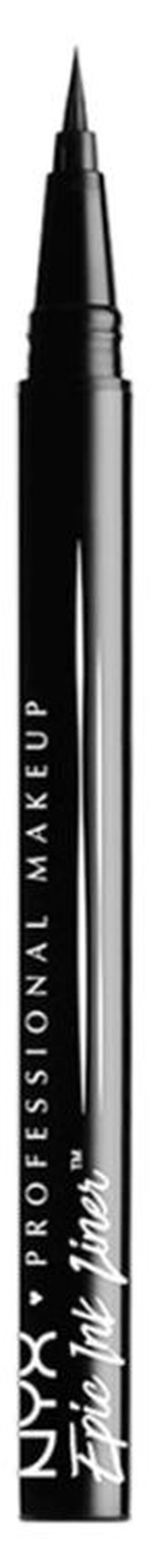 نيكس مكياج المحترفين قلم تحديد العيون إبيك إنك لاينر من نيكس مكياج المحترفين، مقاوم للماء - أسود، تركيبة نباتية أسود - Image 1