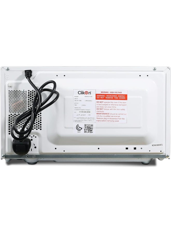 Clikon - Digital Microwave 700W 20 L 700 W CK4317 White/Black - Image 1