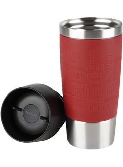 Tefal Travel Mug | 0.36 L | Red Sleeve | 100% Leak-Proof Thermal Mug | Double-Walled Vacuum Insulation | Hot & Cold Drinks | 360° Drinking | Easy To Open | Dishwasher-Safe| 2 Years Warranty Red  - Image 2