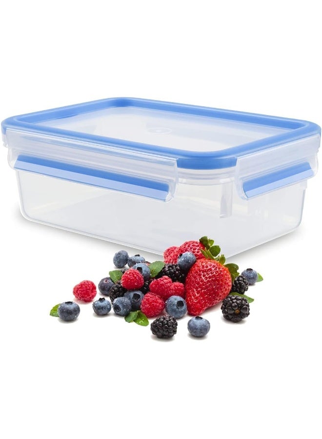 تيفال TEFAL حاوية طعام بلاستيكية Fresh Box | Masterseal 1.0 لتر | حاوية طعام مستطيلة | مانعة للتسرب | آمنة للاستخدام في الميكروويف | خالية من BPA | قابلة للغسل في غسالة الأطباق | مقاومة للصقيع | أزرق | ضمان لمدة سنتين | K3021212 شفاف/أزرق 1لترات  - Image 5