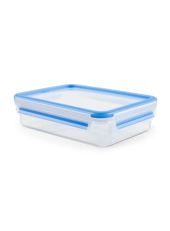 Tefal TEFAL  Fresh Box Plastic Container |Masterseal 1.2 L | Rectangular Food Container | Leak-Proof | Microwave-Safe | BPA-Free | Dishwasher-Safe | Frost-Resistant | Blue | 2 Years Warranty | K3021412