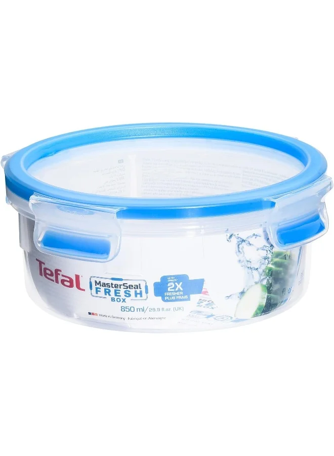 Tefal Masterseal Food Container Clear/Blue 0.85Liters