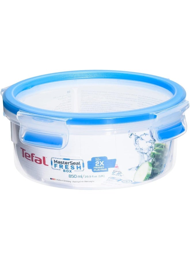 Tefal - Masterseal Food Container Clear/Blue 0.85Liters - Image 1
