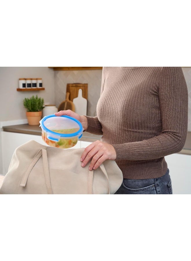 Tefal - Masterseal Food Container Clear/Blue 0.85Liters - Image 1