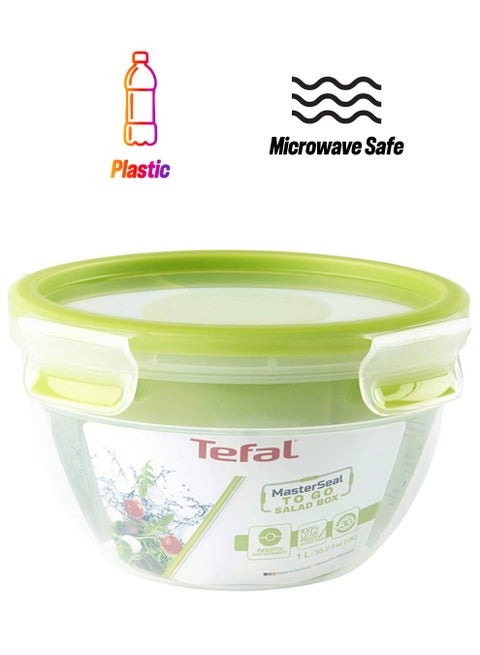 Masterseal Food Keeper Salad Box Green/Clear 1Liters