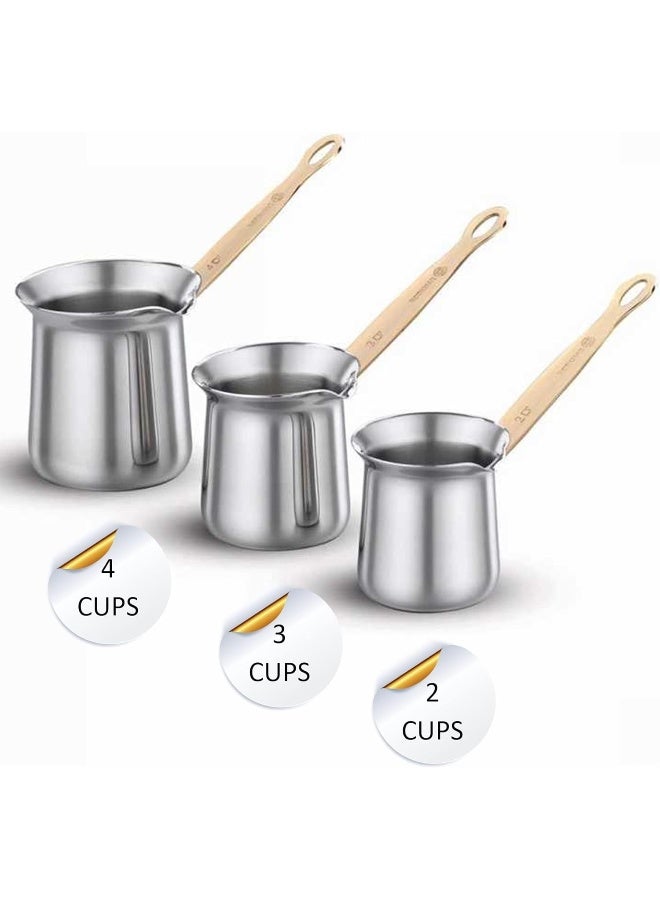 كوركماز طقم إبريق القهوة روزانا فضي / بيج - Image 3