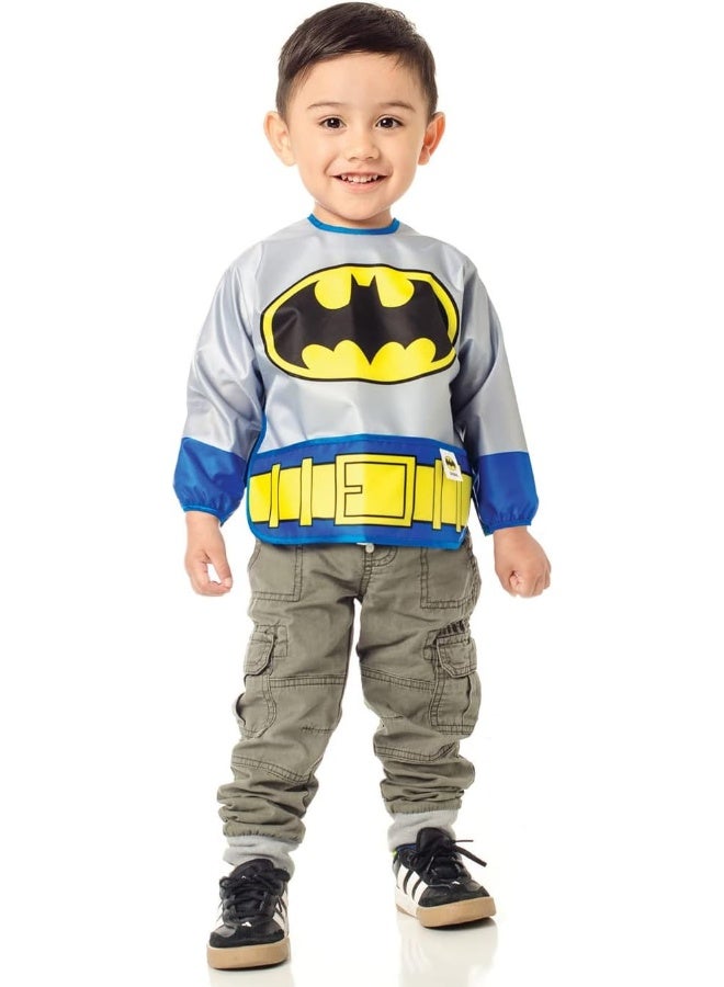 Washable Long Sleeves Batman Printed Bib
