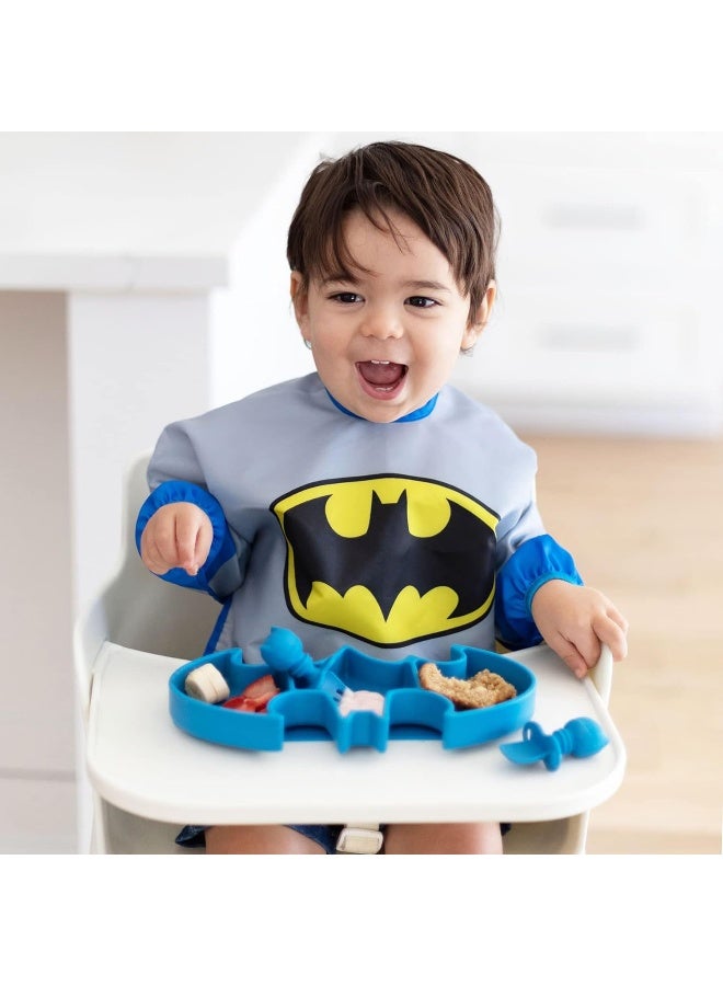 Washable Long Sleeves Batman Printed Bib