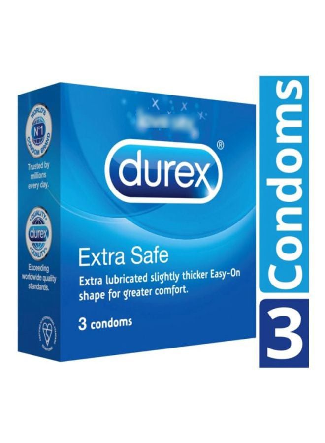 Durex - Pack Of 3 Extra Safe Condoms - Image 1