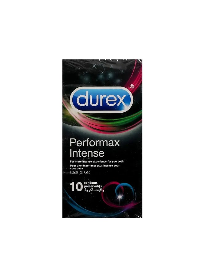 Durex | Performax Intense Condom | 10 Pcs - Image 1