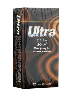 ألترا واقيات ذكرية رقيقة من اللاتكس - 12 قطعة  - Image 1