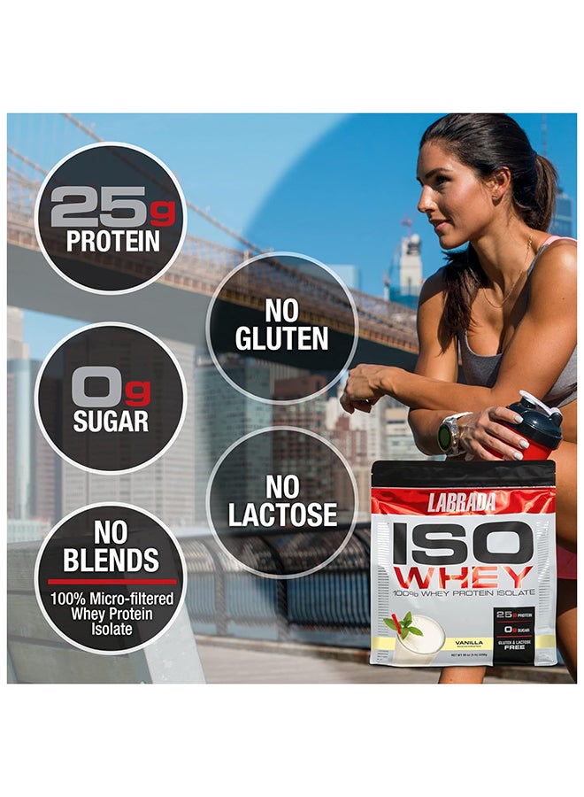 LABRADA Labarda Iso 100% Whey Protein Isolate Vanilla 5lb 25g Protein 2268g - Image 4