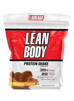 Lean Body High Protein Meal Replacement Shake Chocolate Peanut Butter 2.47 lbs