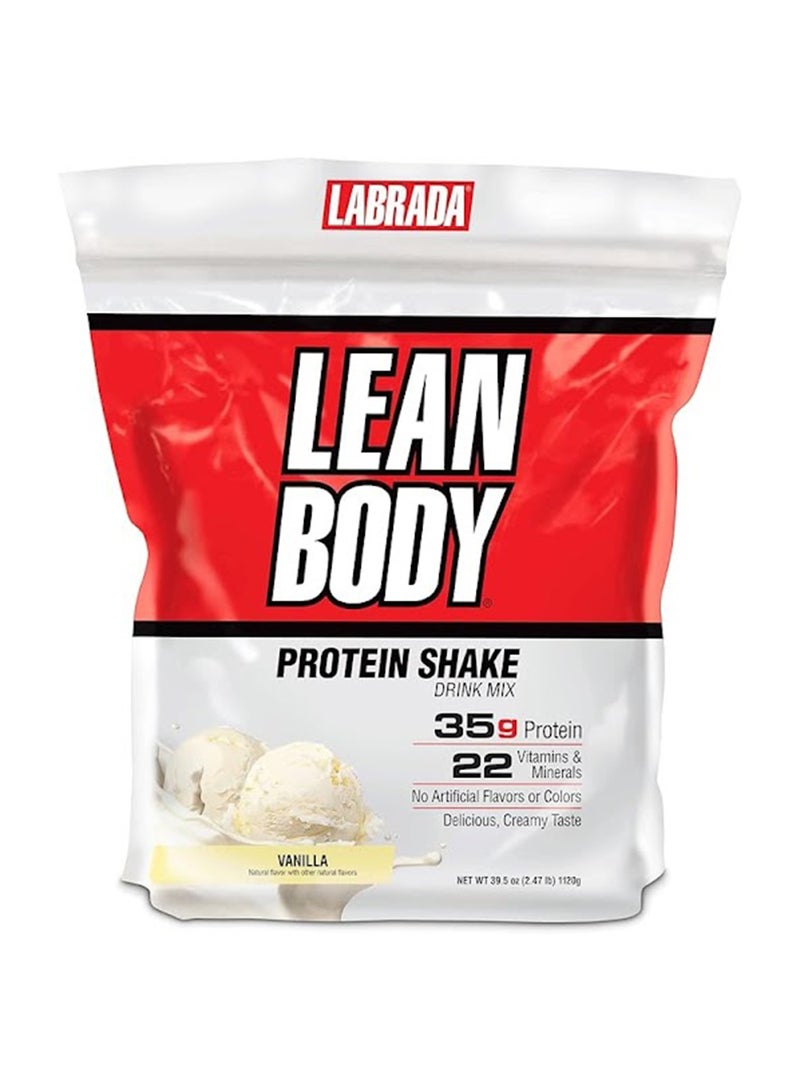 لابرادا مكمّل غذائيّ من لين بودي بديل للوجبات غنيّ بالبروتين بنكهة الفانيليا سعة 2.47 رطل - Image 1