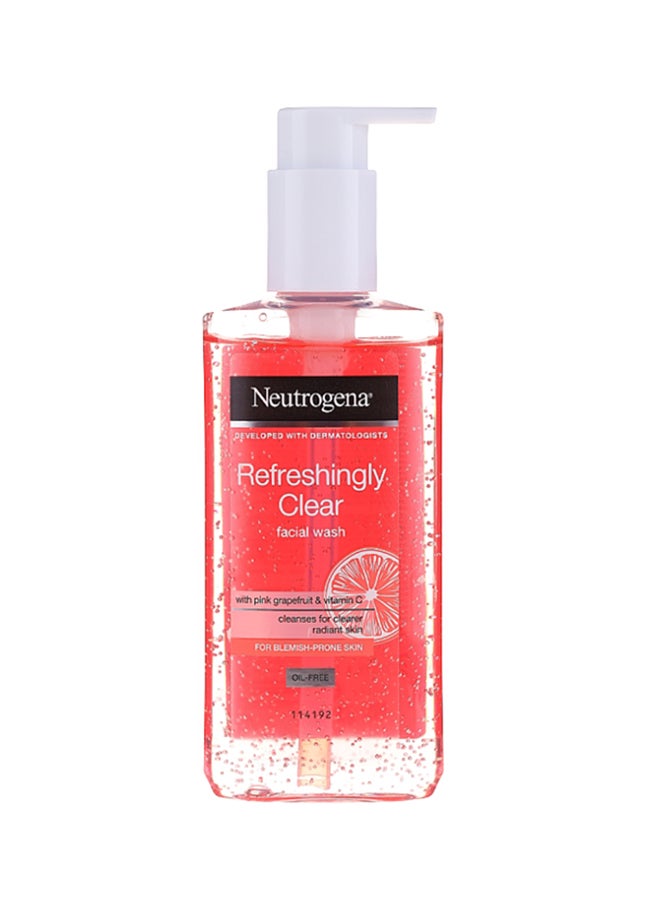 Neutrogena Refreshingly Clear With Pink Grapefruit Facial Wash Pink Grapefruit 200ml - Image 1