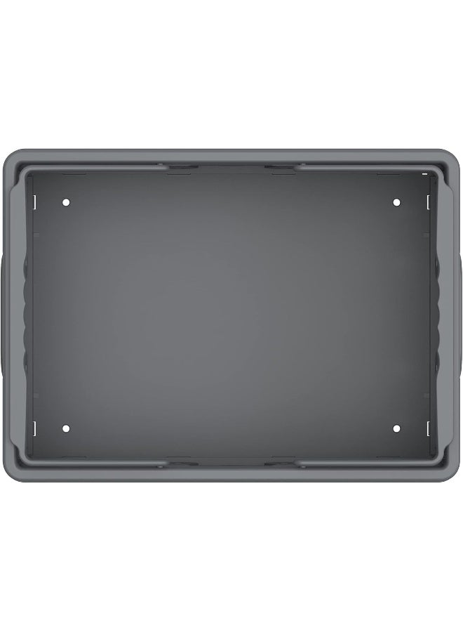 Cosmoplast - Foldable Basket Collapsible Storage Crate  Rectangle Plastic Grey 32Liters - Image 1