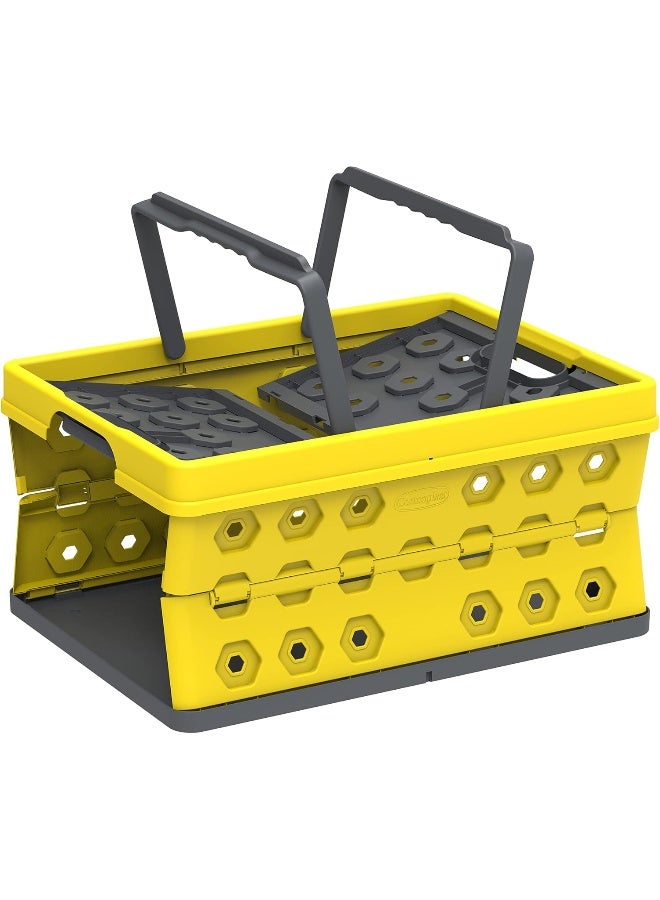 Platic Foldable Basket 32 Liter Yellow