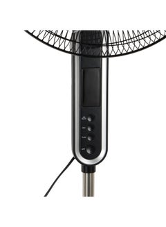 GEEPAS 16" Stand Fan with Remote Control |  1250 RPM, Modern Design, Pedestal Fans with Adjustable Oscillation, Efficient 60 W Motor for Better Cooling, Timer, 3 Modes, Natural, Normal and Sleeping| Perfect for Home, Office, Study Room Etc.| 2 Years Warranty 60 W GF21112Y Black  - Image 4