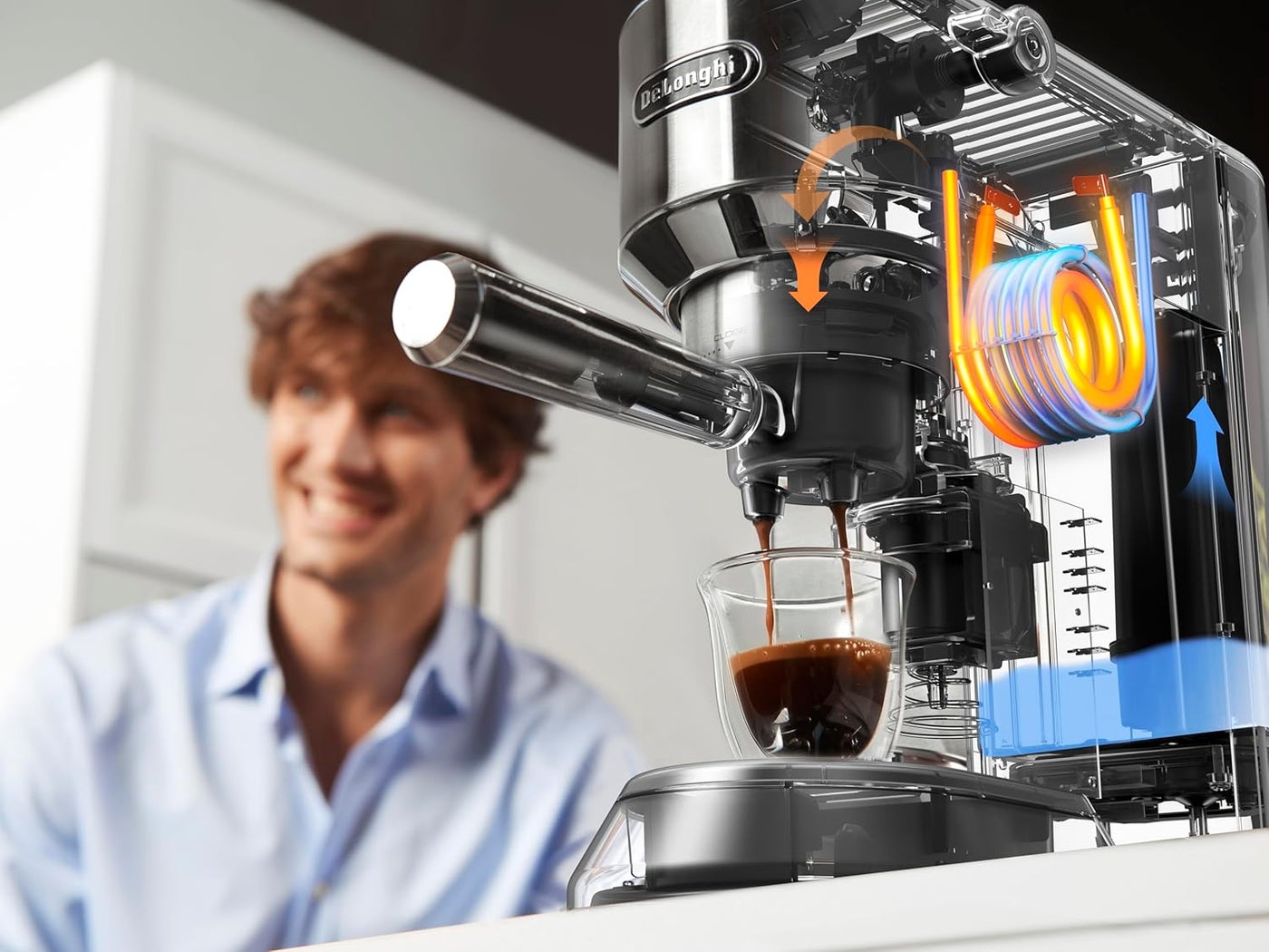 ماكينة صنع قهوة الإسبرسو ديديكا 1.1 L 1450 W EC685...