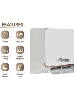 SUPER GENERAL 1.5 Ton Split Air Conditioner, 18000 Btu, Rotary Compressor, Auto Restart, Gold Fin, 4-Way Swing, 1 Year Warranty SGS 195GE White  - Image 3