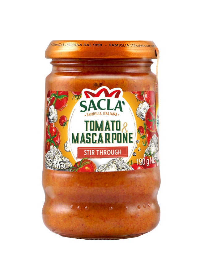 Sacla Tomato And Mascarpone Paste 190grams  - Image 1