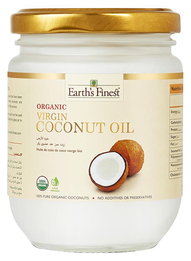 Earth's Finest Organic Virgin Coconut Oil 200ml - Image 1