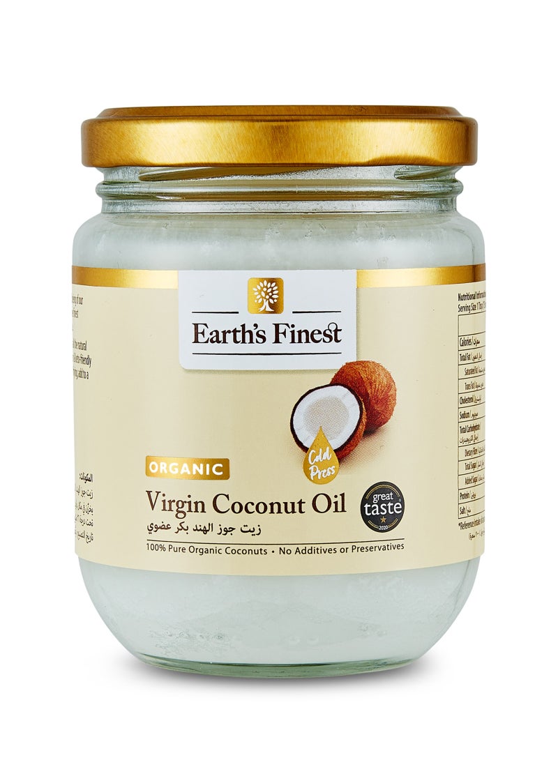 Earth's Finest Organic Virgin Coconut Oil 200ml - Image 1