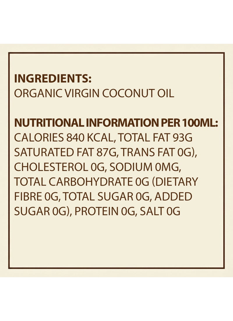 Earth's Finest Organic Virgin Coconut Oil 200ml - Image 4